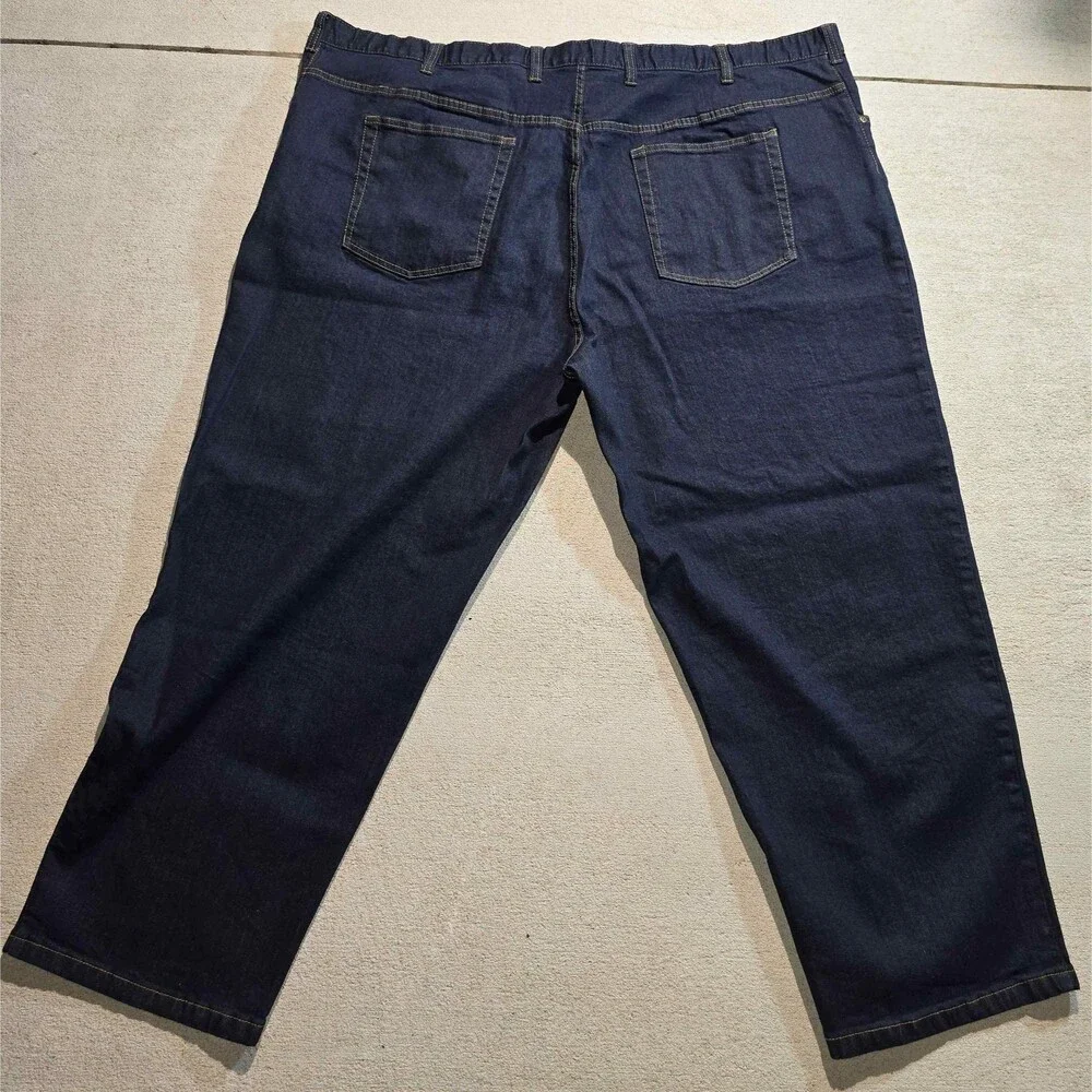 Dark Blue Harbor Bay Mens Jeans Size 54X28. Big and Tall. - 16